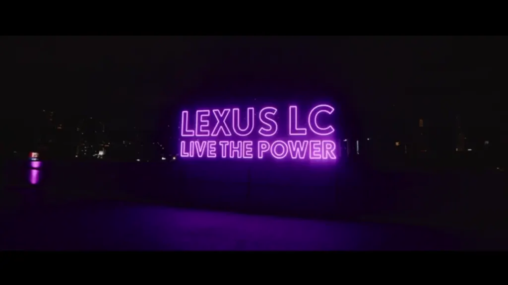 Fotograma del video del lanzamiento del Lexus LC